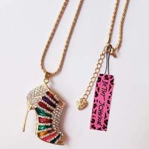 Rhinestone Stiletto Necklace